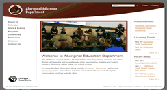 Desktop Screenshot of aboriginaled.sd33.bc.ca